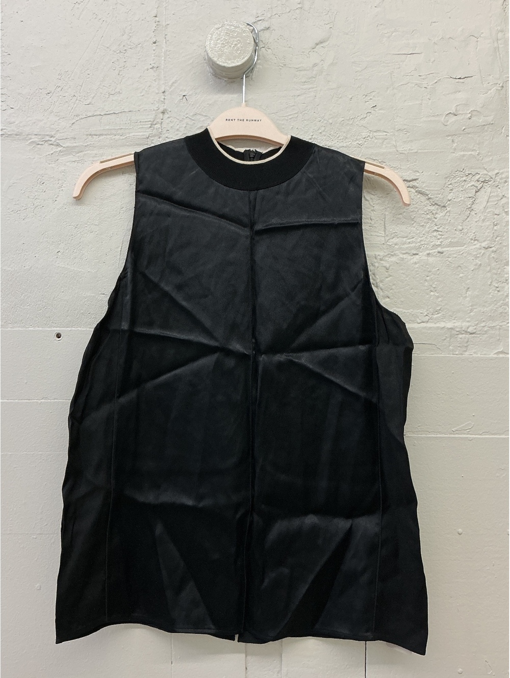Rag & Bone Black Sleeveless tank Top with Ribbed Neck